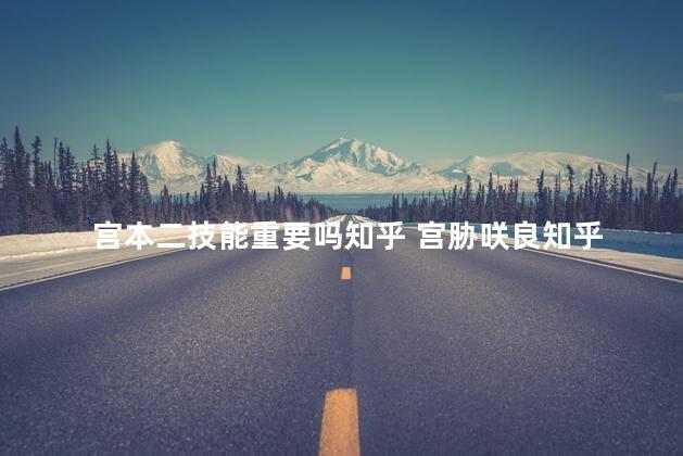 宫本二技能重要吗知乎 宫胁咲良知乎